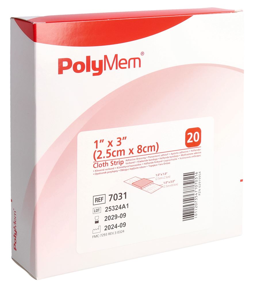 POLYMEM Adhesive Dressing Cloth-Backed