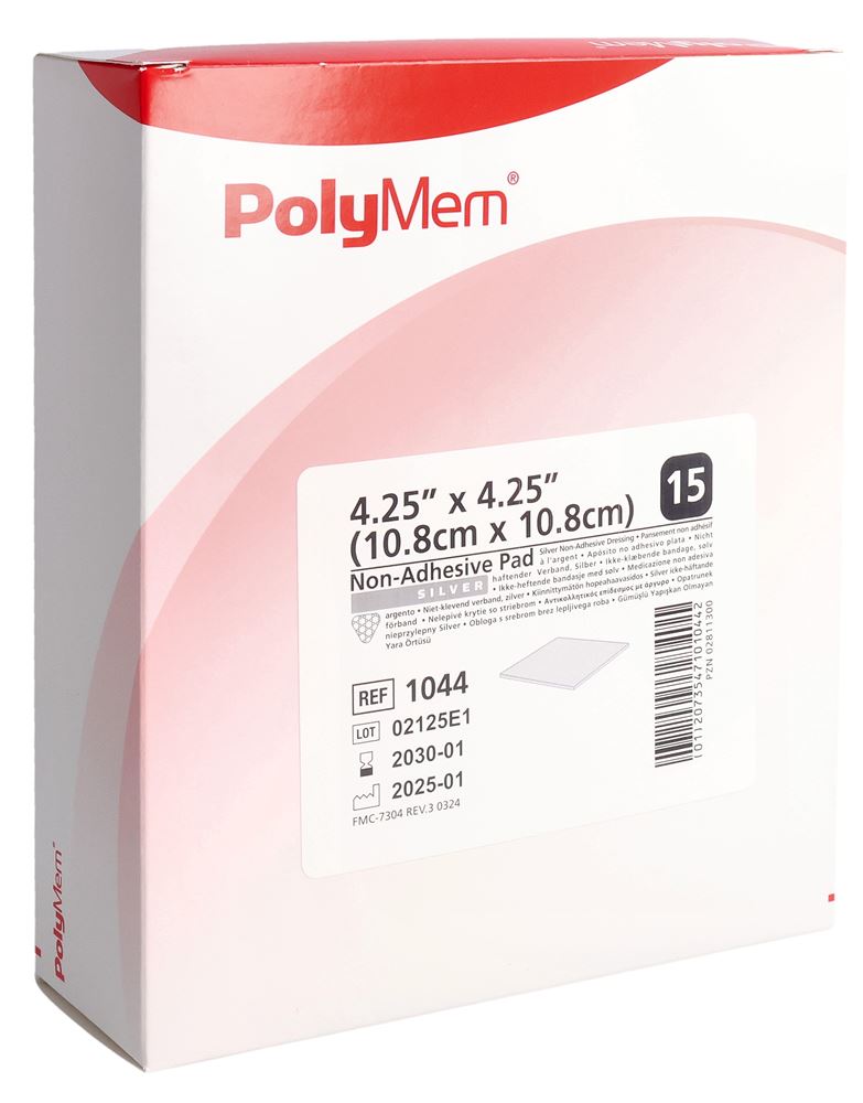 POLYMEM Non Adhesive Silver Dressing