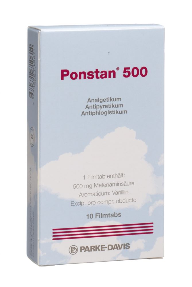 Ponstan cpr pell 500 mg blist 10 pce, image principale