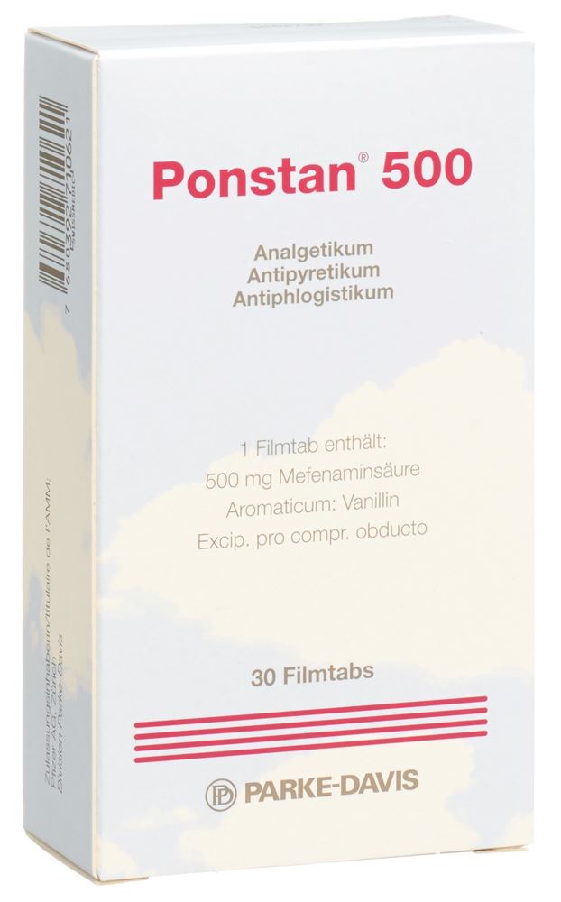 Ponstan cpr pell 500 mg blist 30 pce, image principale