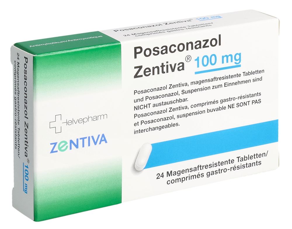 POSACONAZOLE Zentiva 100 mg, Hauptbild