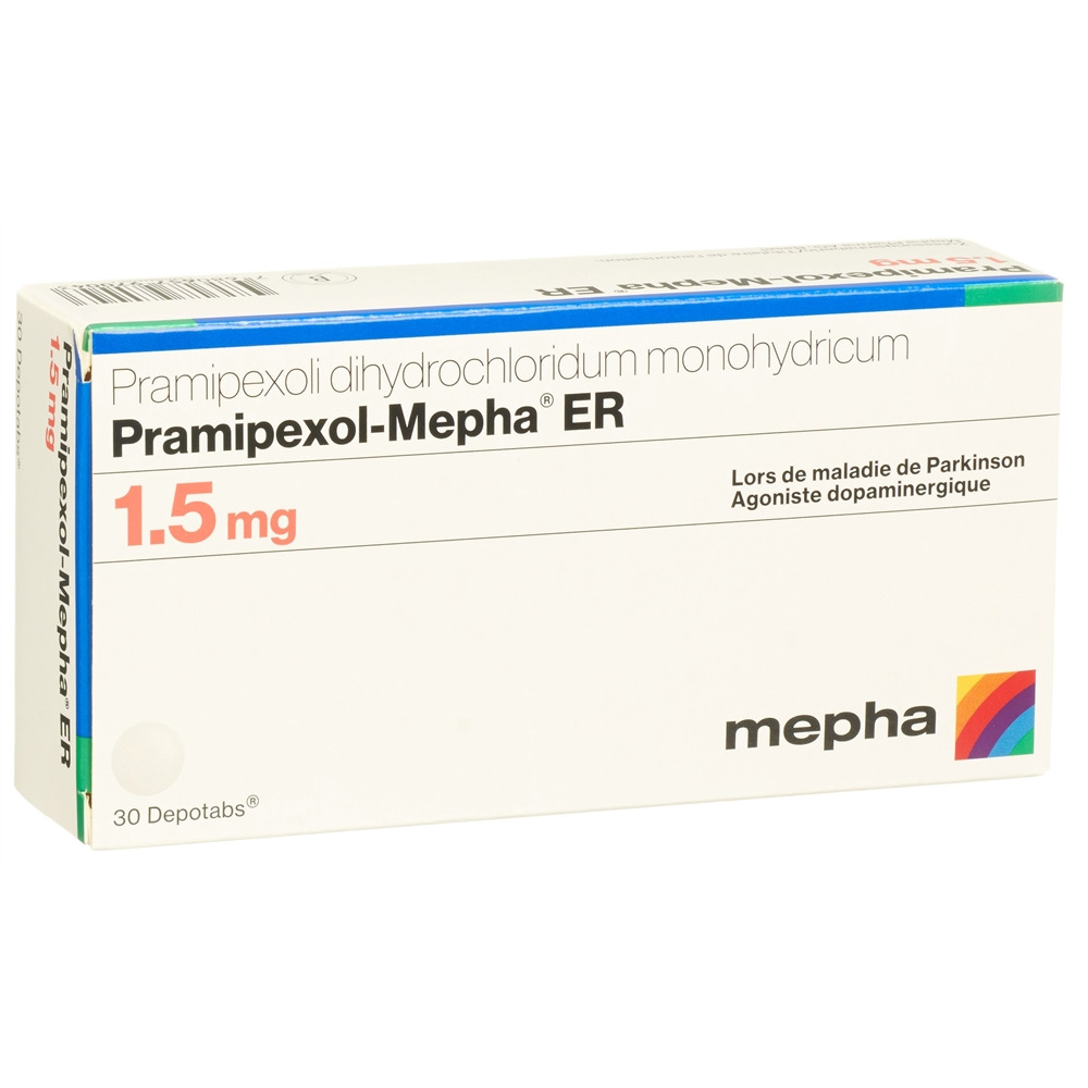 PRAMIPEXOLE Mepha ER 1.5 mg, image 2 sur 2