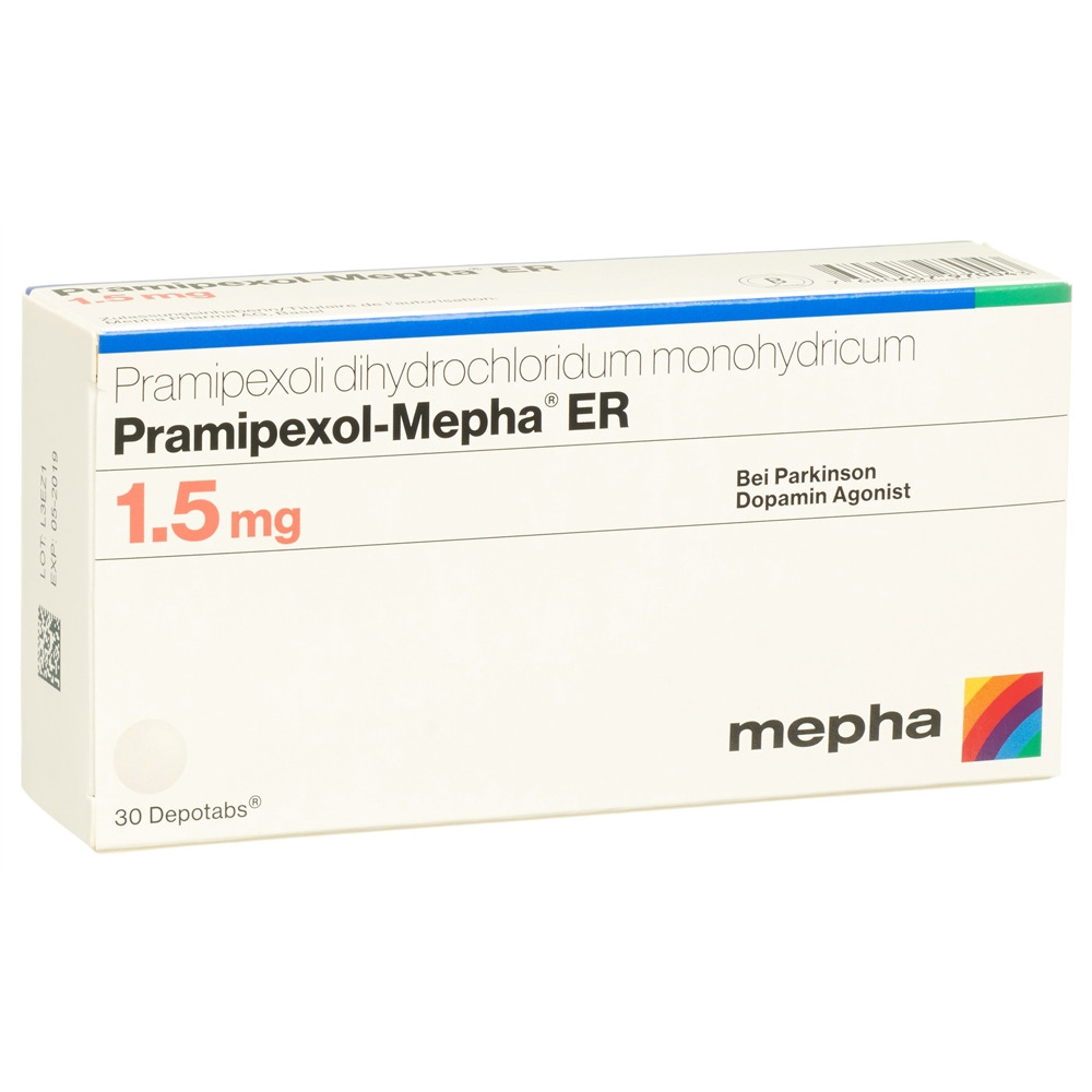 PRAMIPEXOLE Mepha ER 1.5 mg, image principale