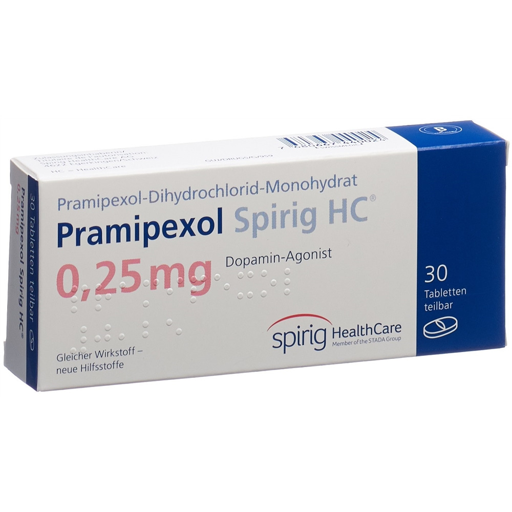 PRAMIPEXOLE Spirig HC 0.25 mg, Hauptbild