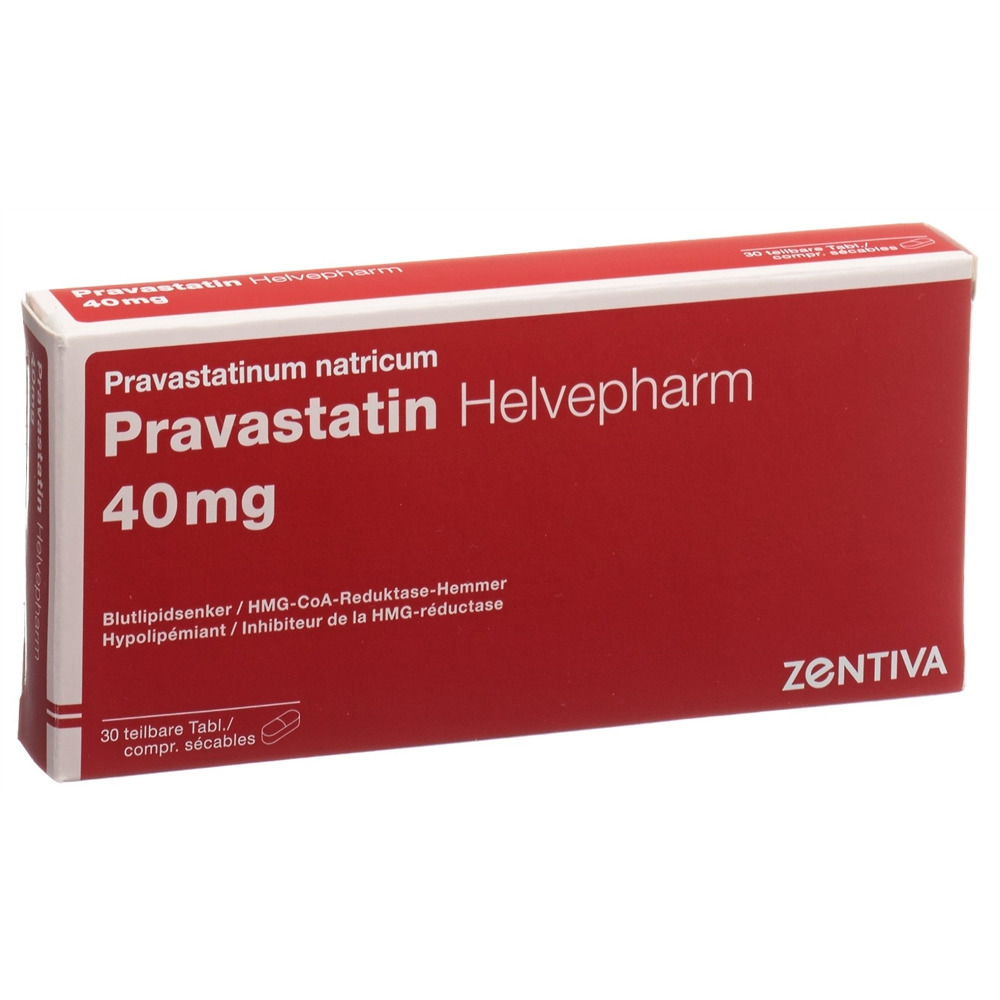 PRAVASTATINE Helvepharm 40 mg