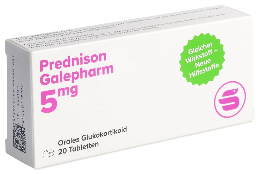 PREDNISONE Galepharm 5 mg, Hauptbild