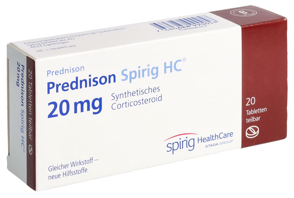 PREDNISONE Spirig HC 20 mg, Hauptbild