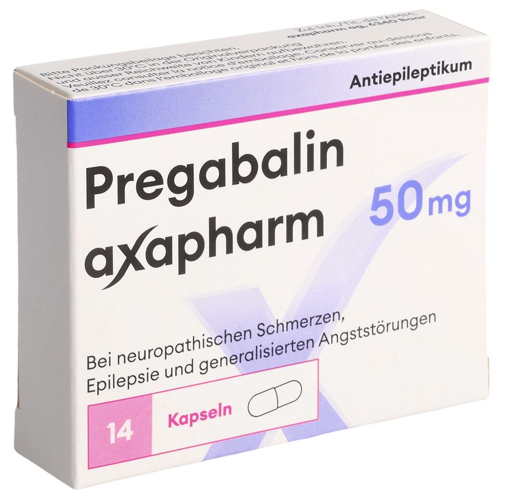 PREGABALINE axapharm 50 mg, Hauptbild