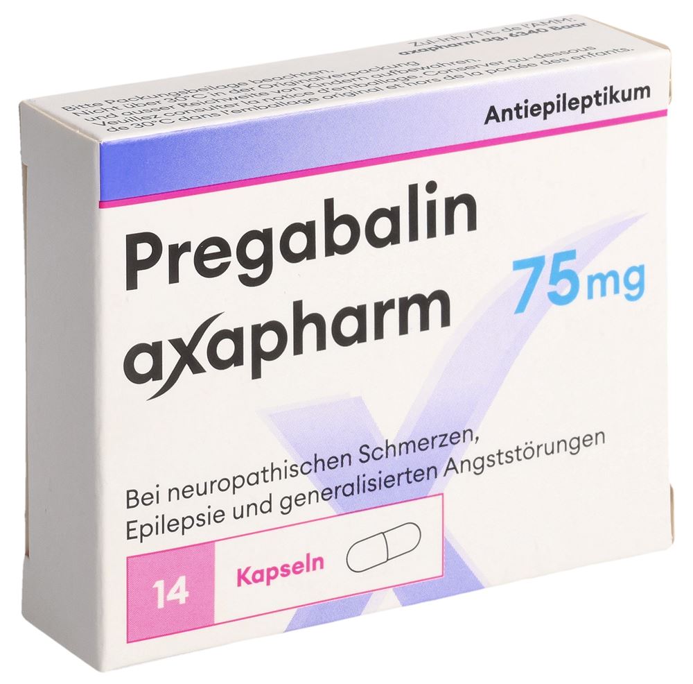PREGABALINE axapharm 75 mg, Hauptbild