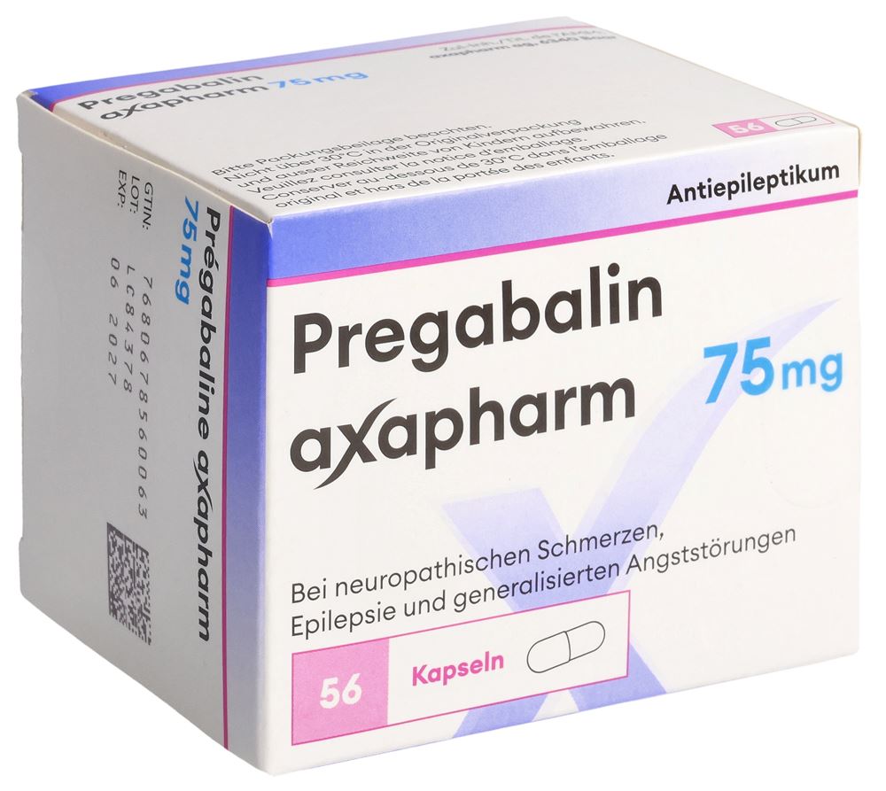PREGABALINE axapharm 75 mg, Hauptbild