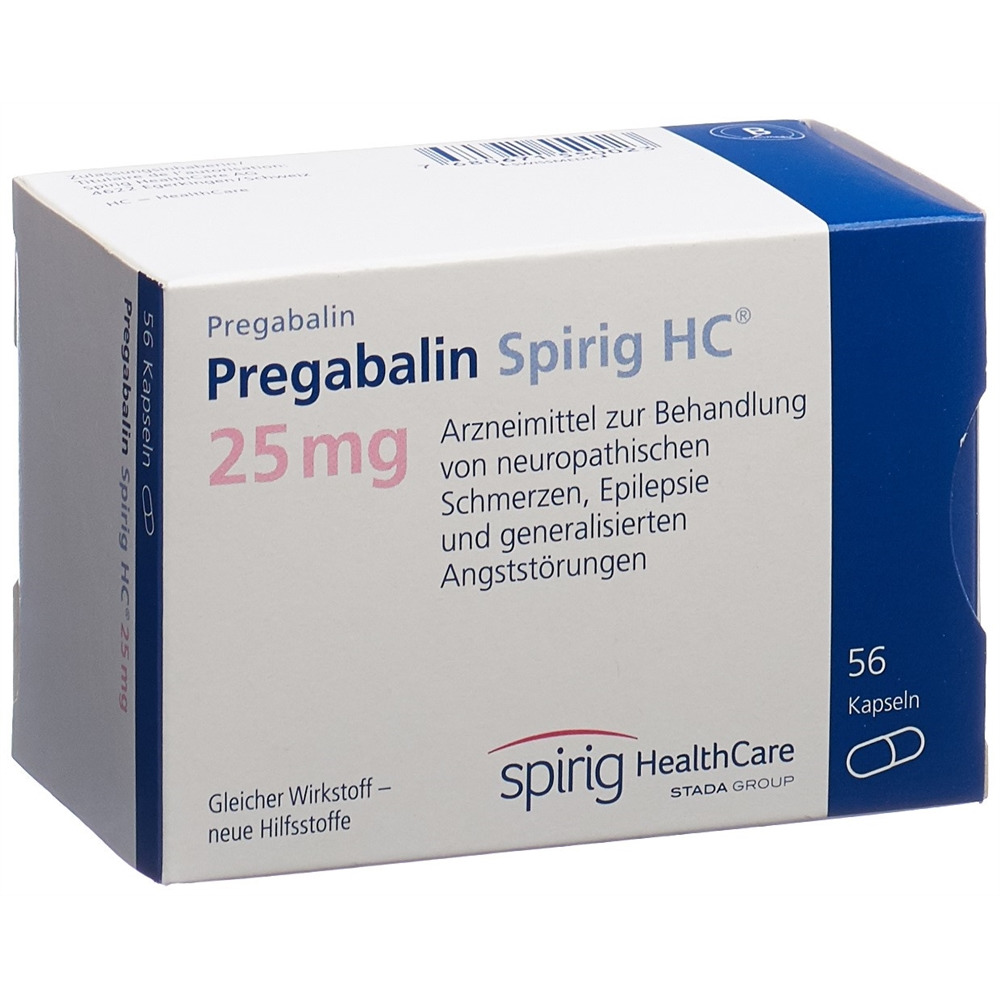 PREGABALINE Spirig HC 25 mg, Hauptbild