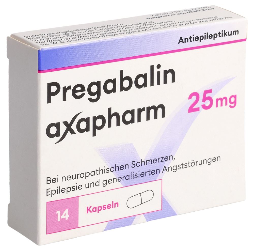 PREGABALINE axapharm 25 mg, image principale