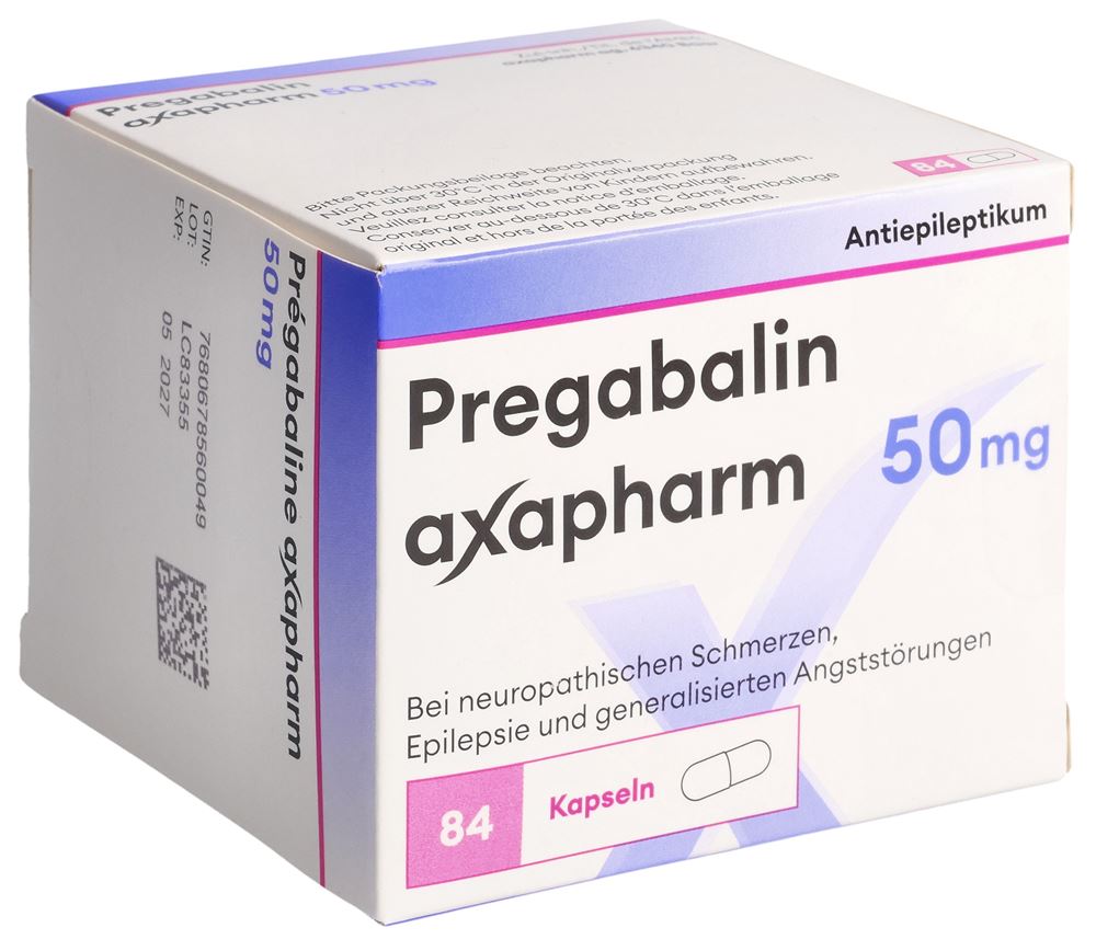 PREGABALINE axapharm 50 mg, image principale