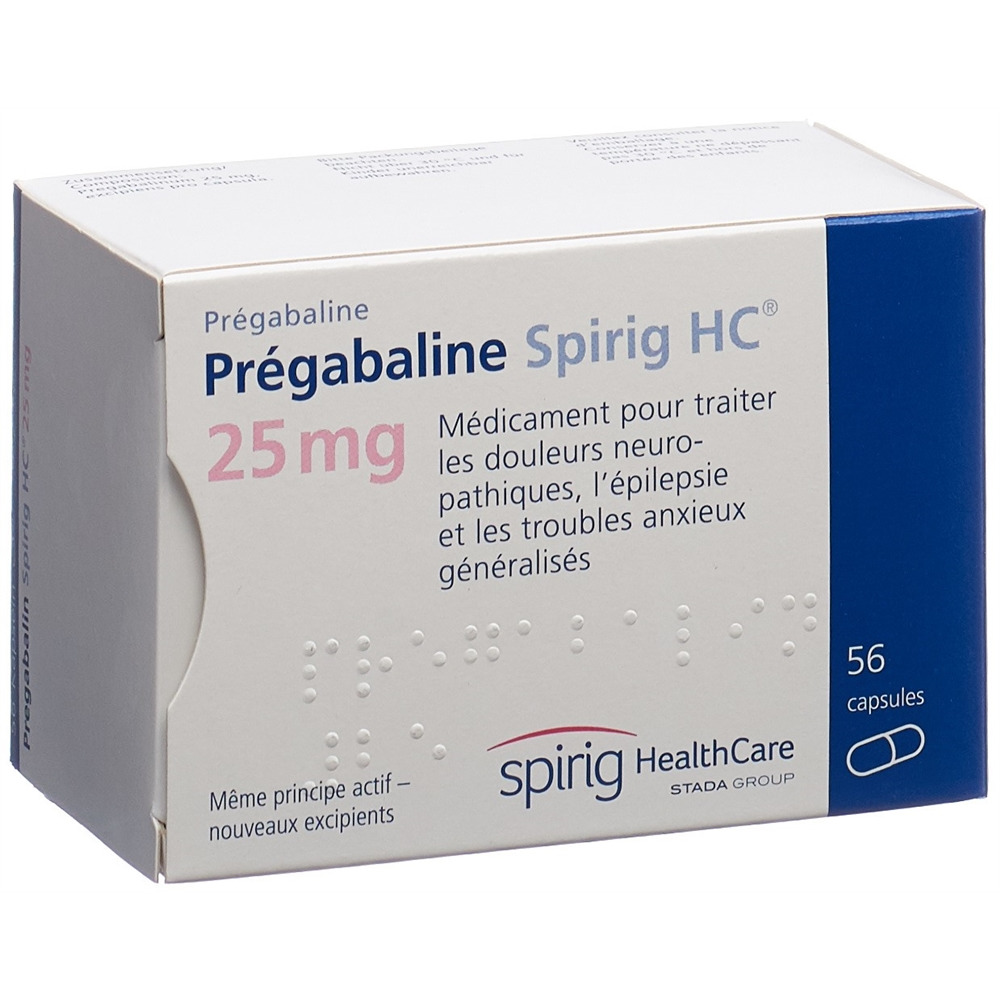 PREGABALINE Spirig HC 25 mg, image 2 sur 2