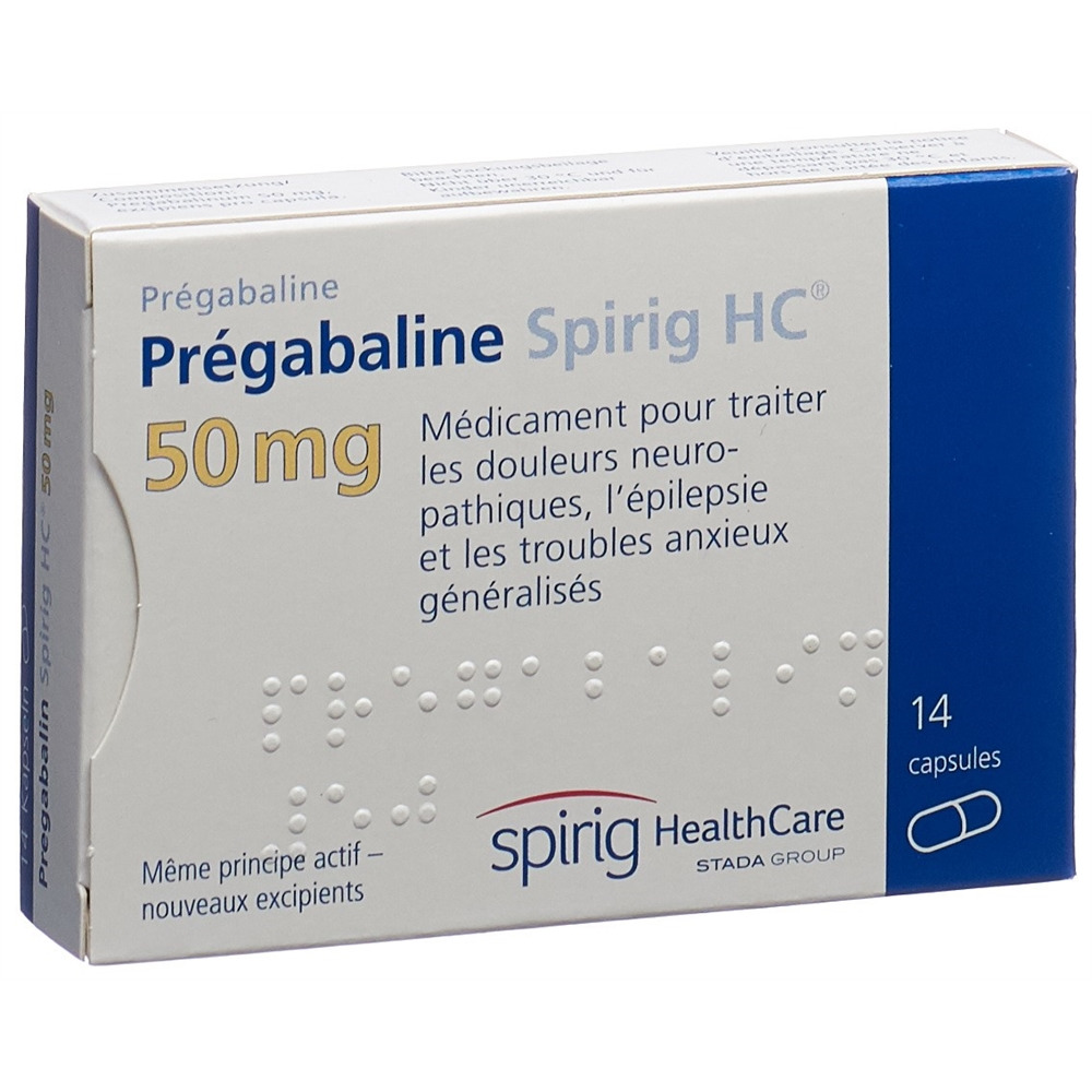 PREGABALINE Spirig HC 50 mg, image 2 sur 2