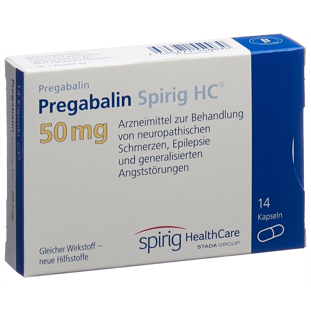 PREGABALINE Spirig HC 50 mg, image principale