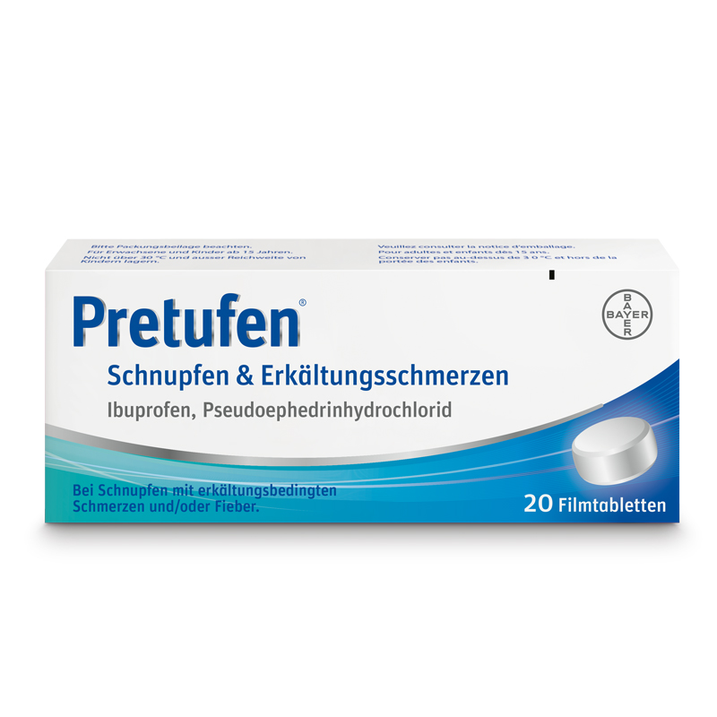 PRETUFEN Schnupfen & Erkältungsschmerzen