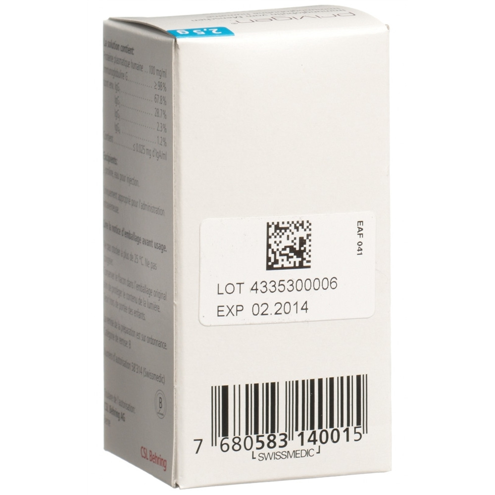 PRIVIGEN sol perf 2.5 g/25ml i.v. flac 25 ml, image 2 sur 2