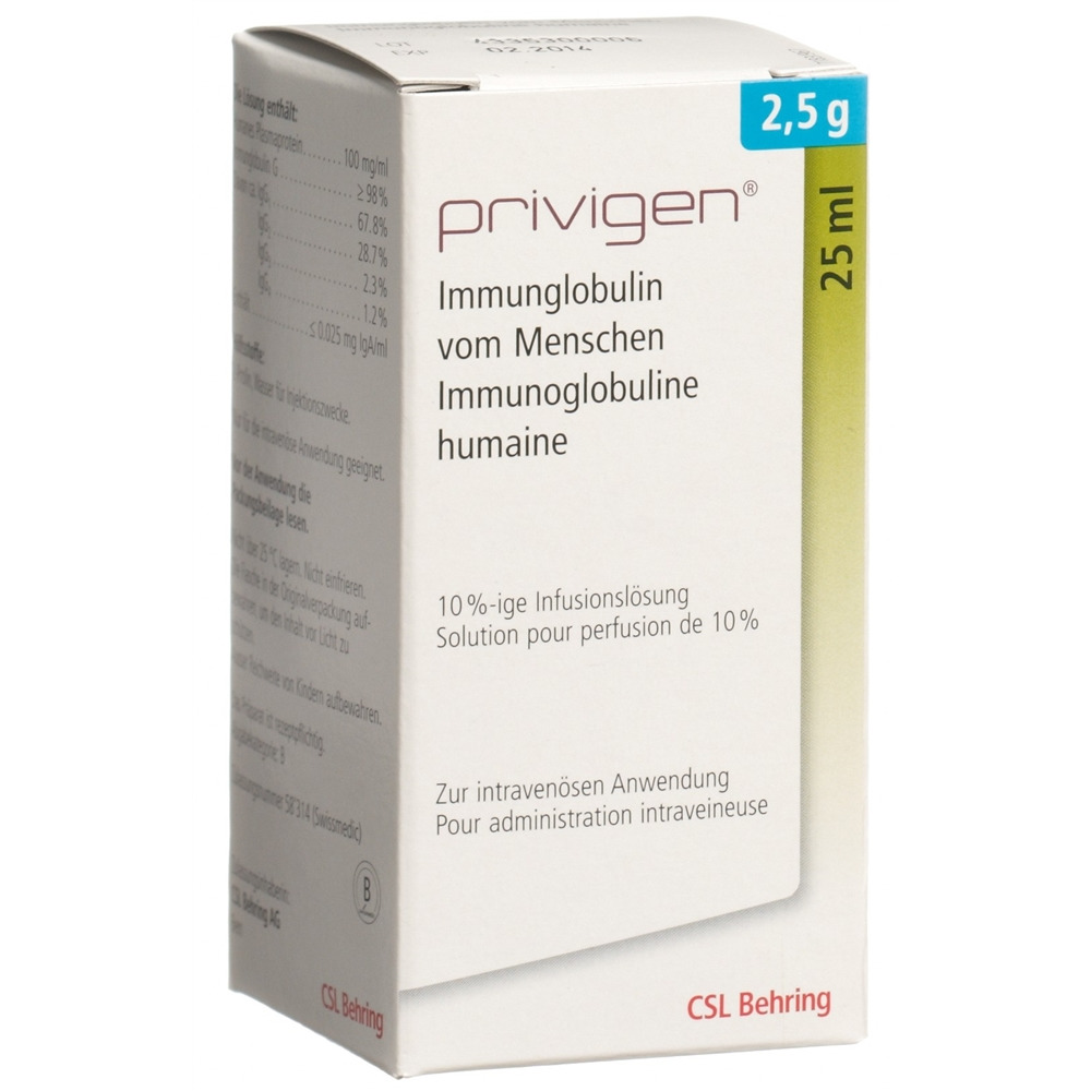 PRIVIGEN sol perf 2.5 g/25ml i.v. flac 25 ml, image principale