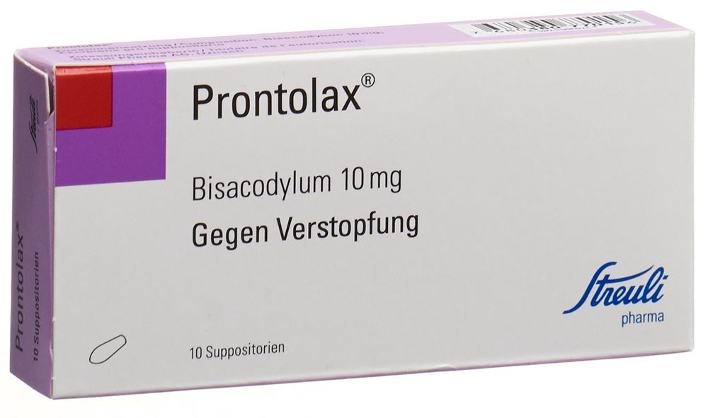 PRONTOLAX supp 10 mg blist 10 pce, image principale
