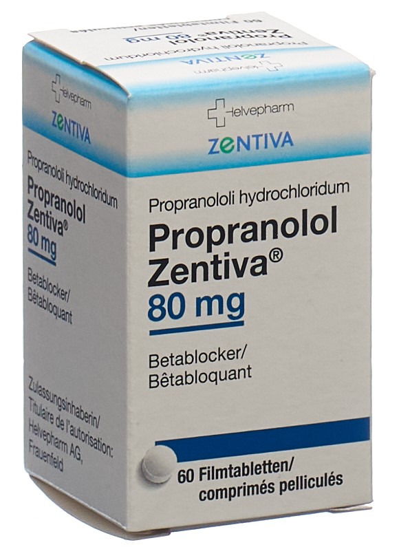 PROPRANOLOL Zentiva 80 mg, image principale