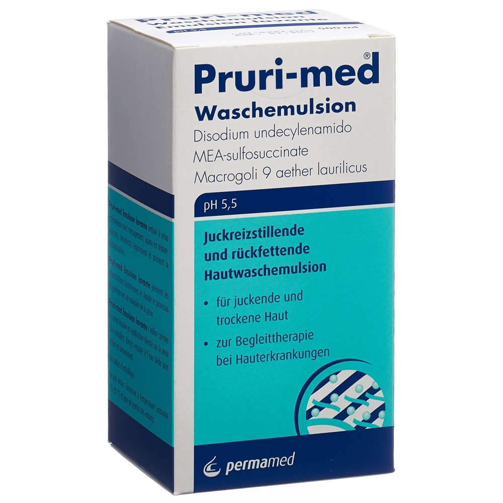 PRURI-MED émulsion lavante antiprurigineuse et liporestituante, image 2 sur 4