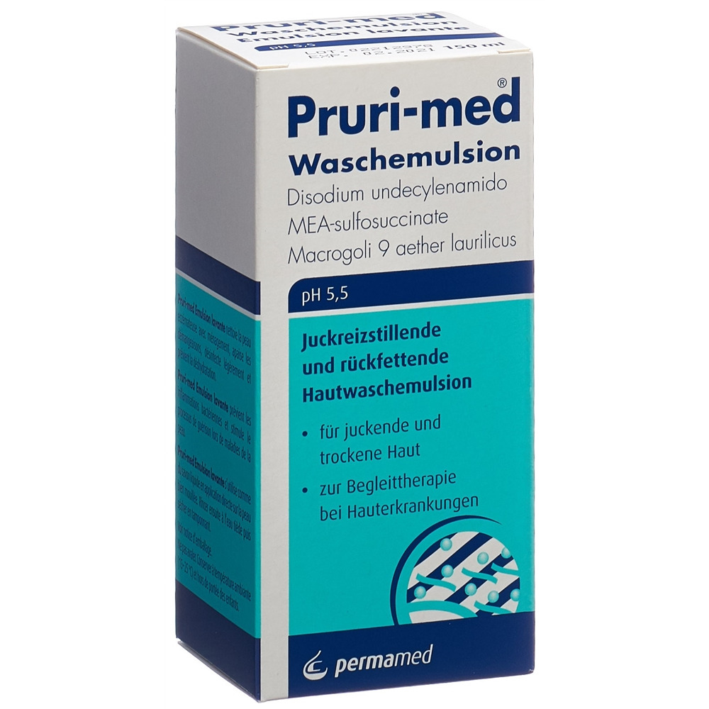 PRURI-MED émulsion lavante antiprurigineuse et liporestituante, image 2 sur 4