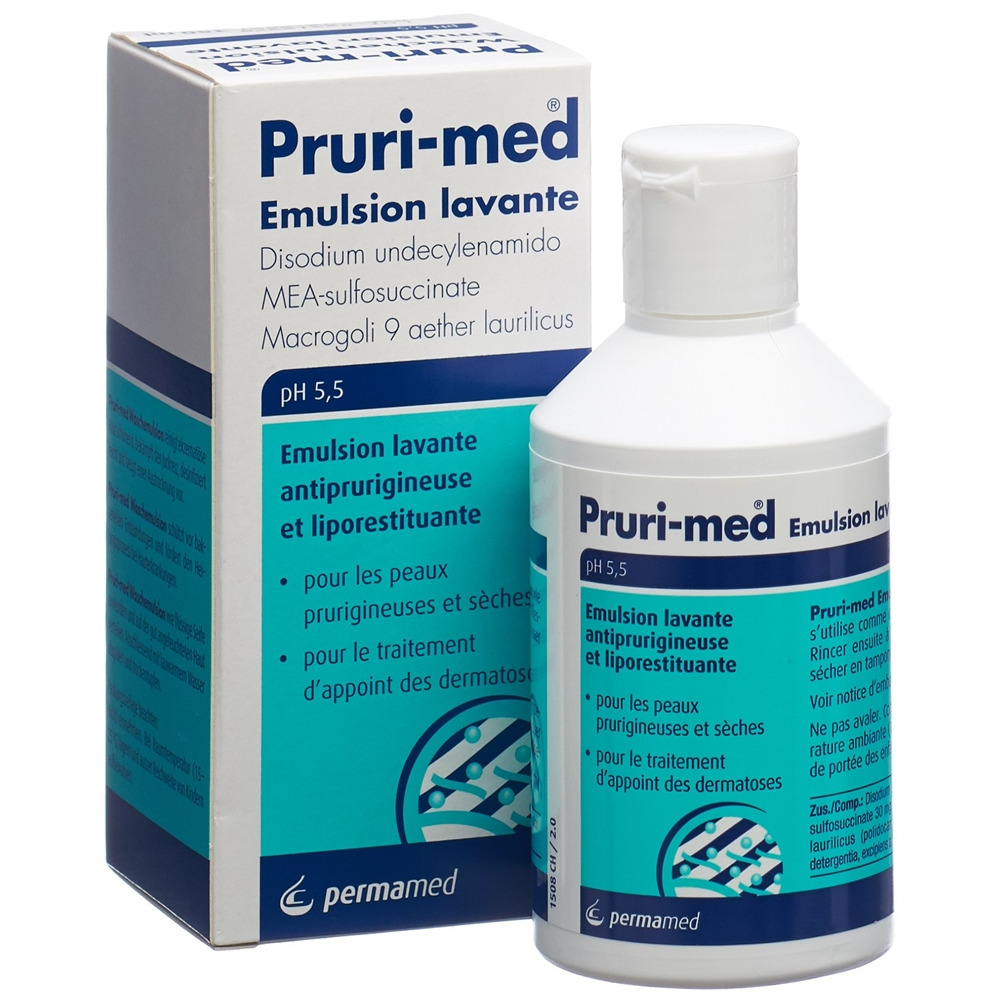 PRURI-MED émulsion lavante antiprurigineuse et liporestituante, image 3 sur 4