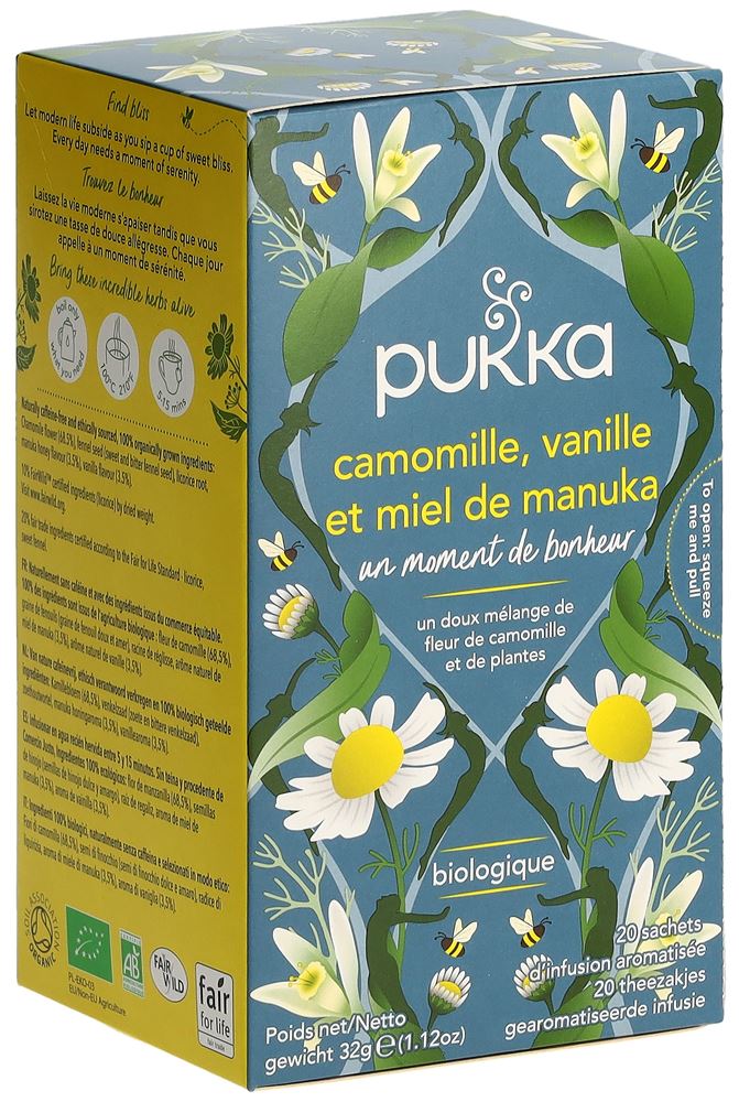 PUKKA Camomille Vanille & Miel de Manuka Tee, Hauptbild