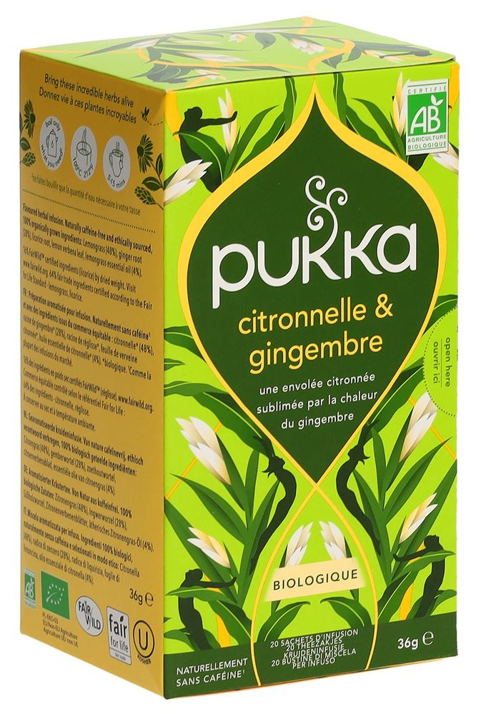PUKKA Citronnelle et Gingembre thé