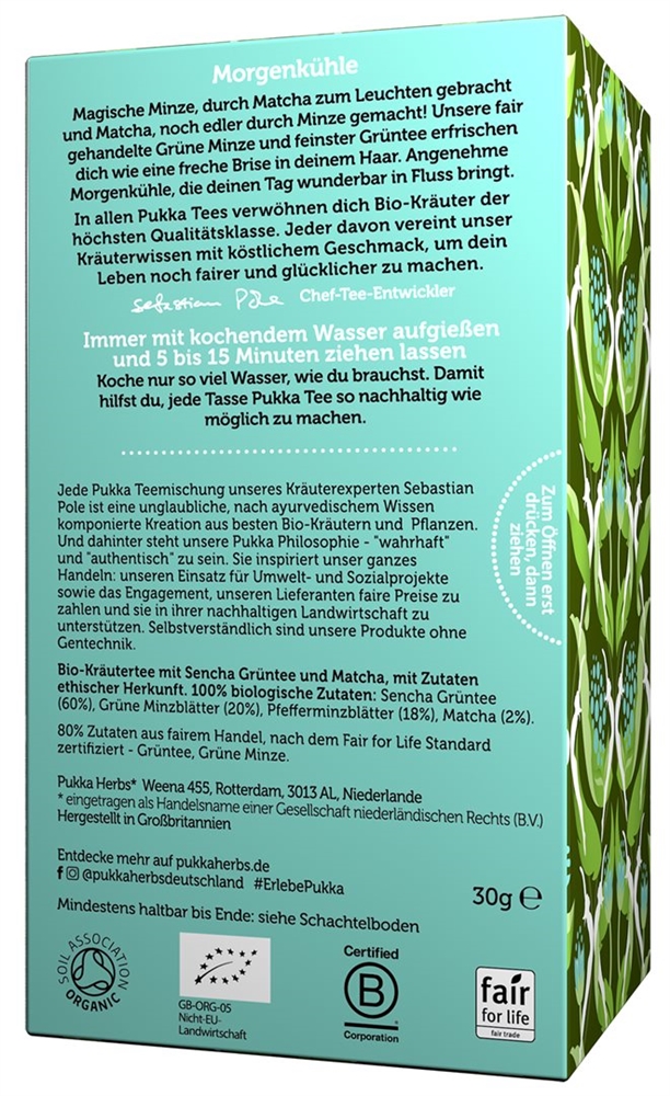 PUKKA Mint Matcha Green Tee, Bild 2 von 2
