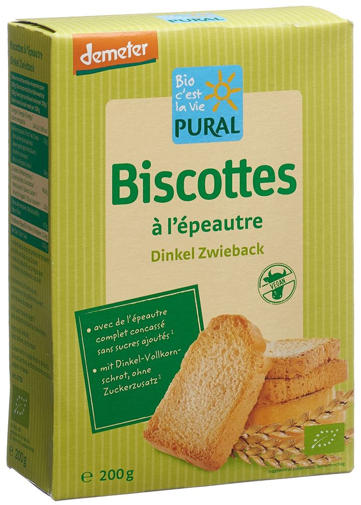 PURAL biscottes l'épeautre