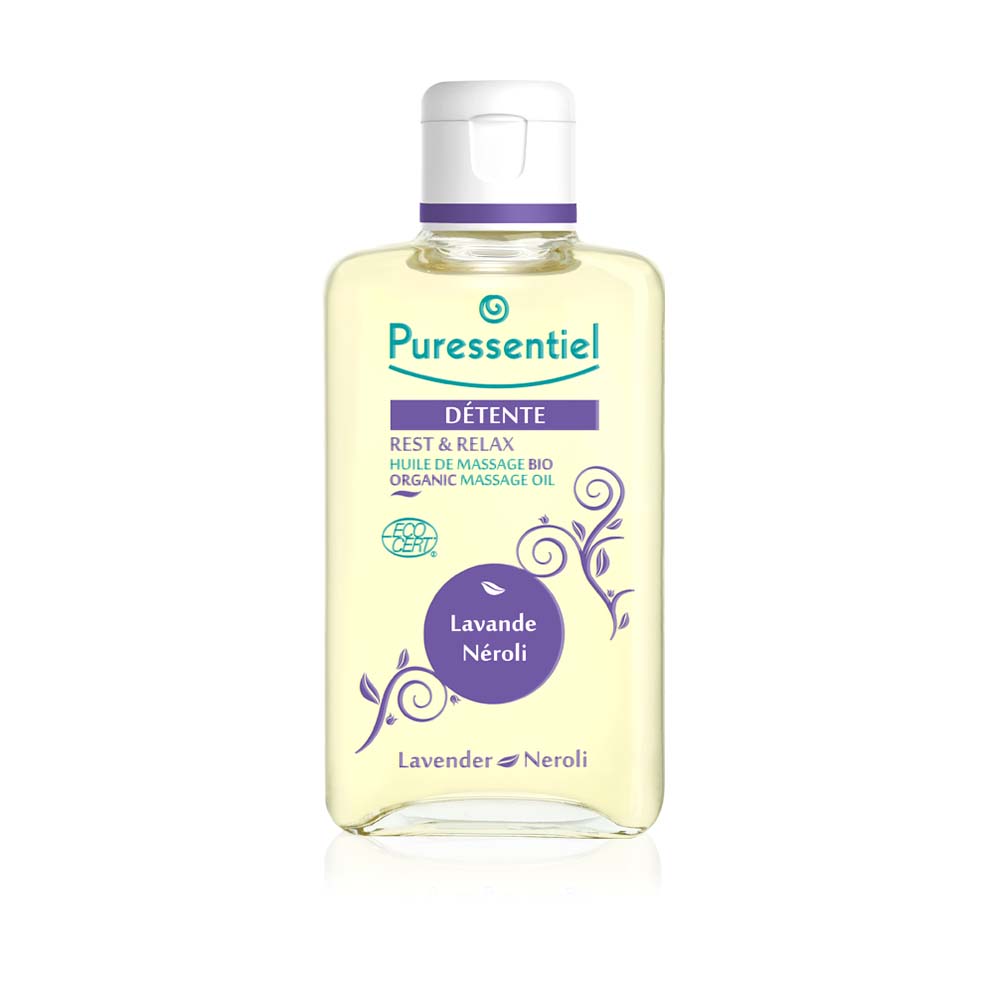 Puressentiel huile de massage bio détente, image principale