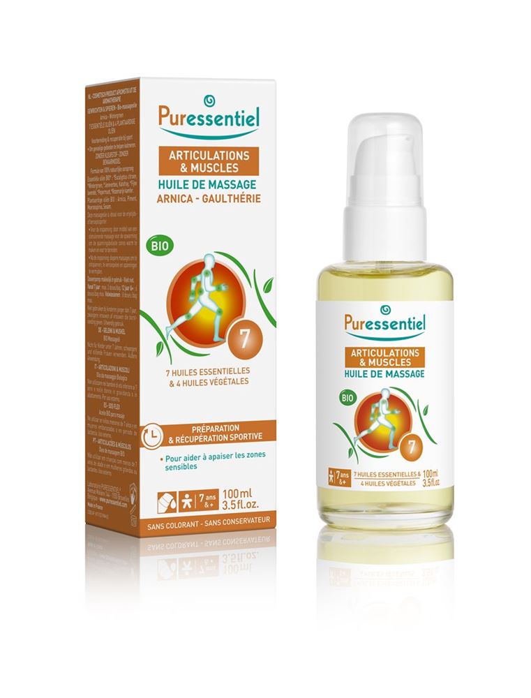 Puressentiel huile de massage effort musculaire