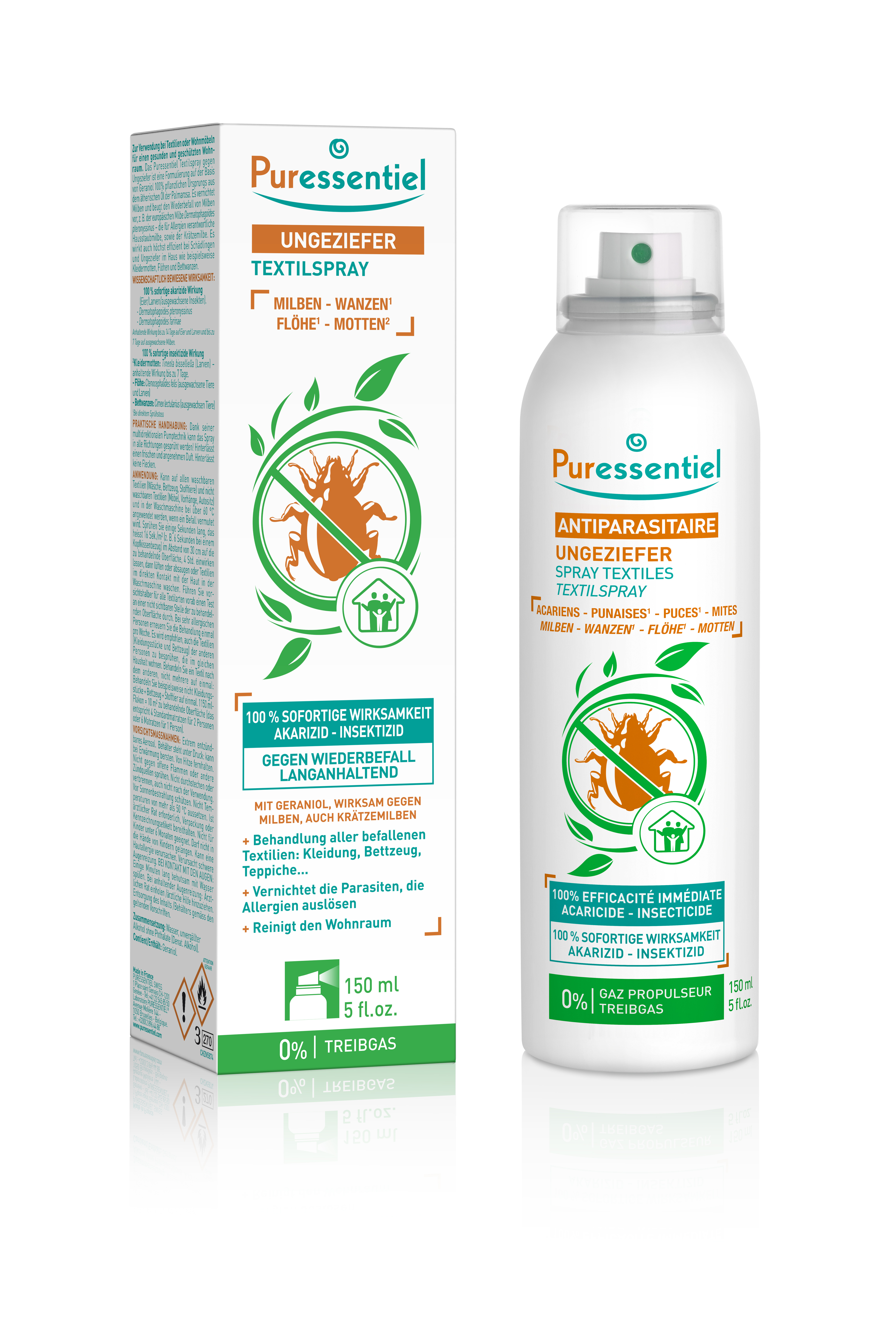 Puressentiel spray textiles antiparasitaire