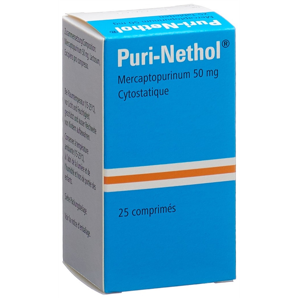 PURI-NETHOL cpr 50 mg fl 25 pce, image 2 sur 2