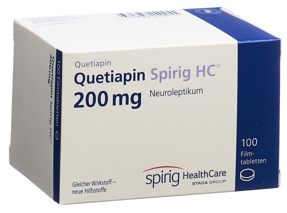 QUETIAPINE Spirig HC 200 mg, Hauptbild