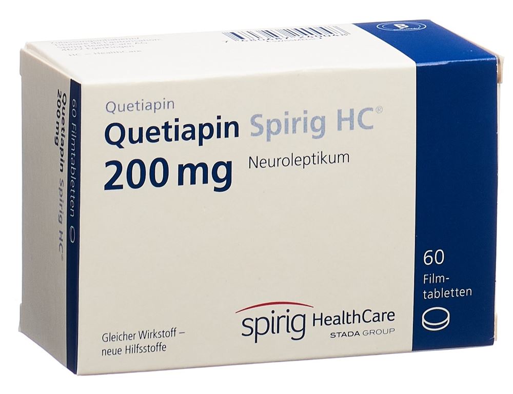 QUETIAPINE Spirig HC 200 mg, Hauptbild