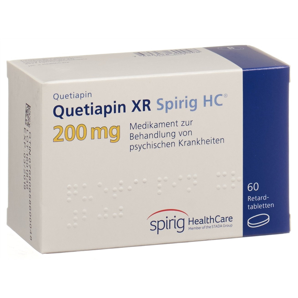 QUETIAPINE XR Spirig HC 200 mg, image principale