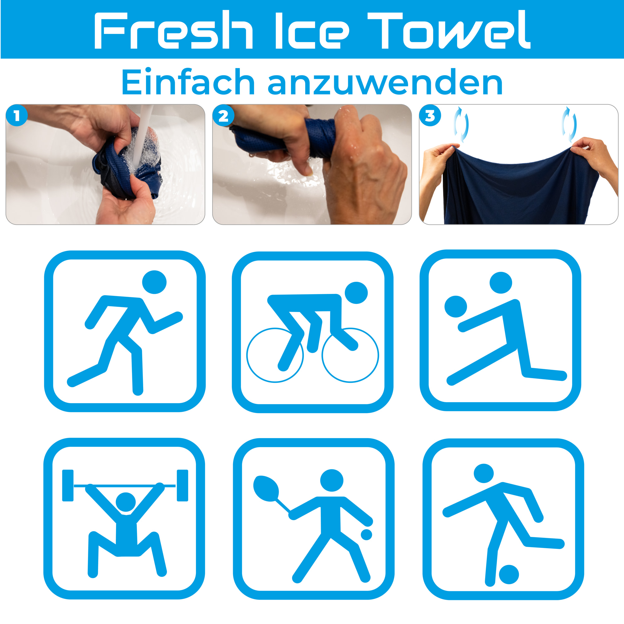 Quick Aid Fresh Ice Towel, image 2 sur 5