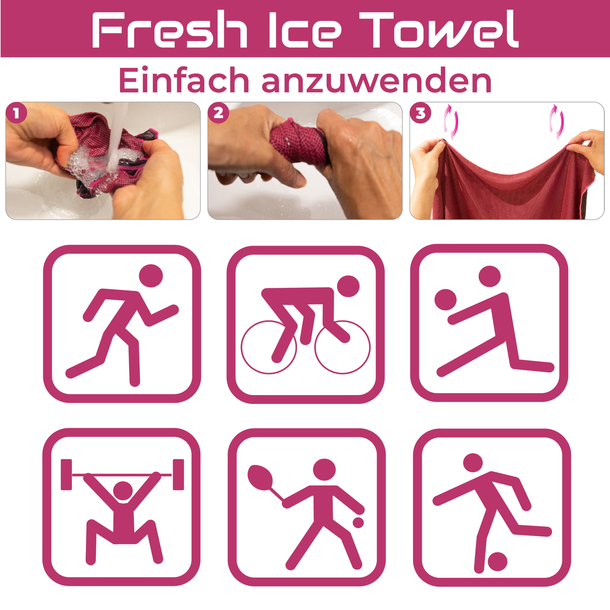 Quick Aid Fresh Ice Towel, image 2 sur 5