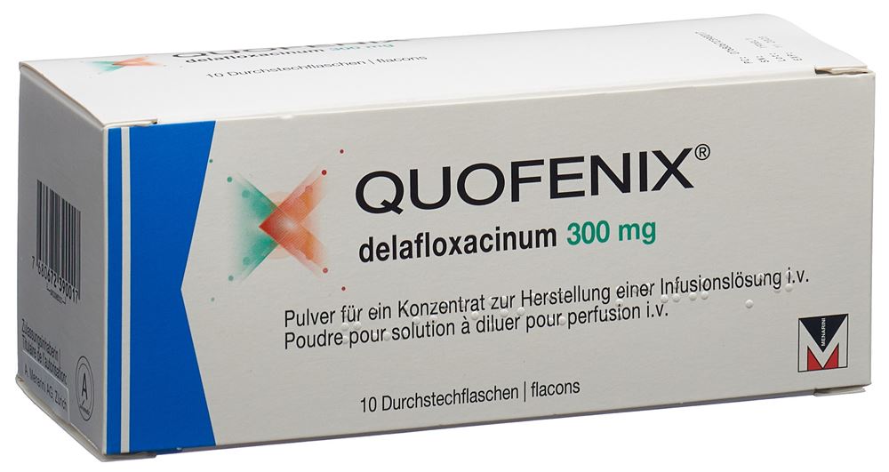 Quofenix subst sèche 300 mg flac 10 pce, image principale