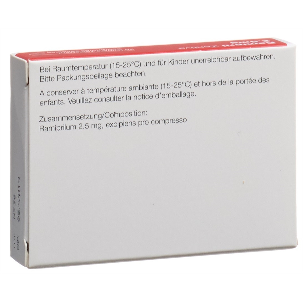 RAMIPRIL Zentiva 2.5 mg, Bild 2 von 2