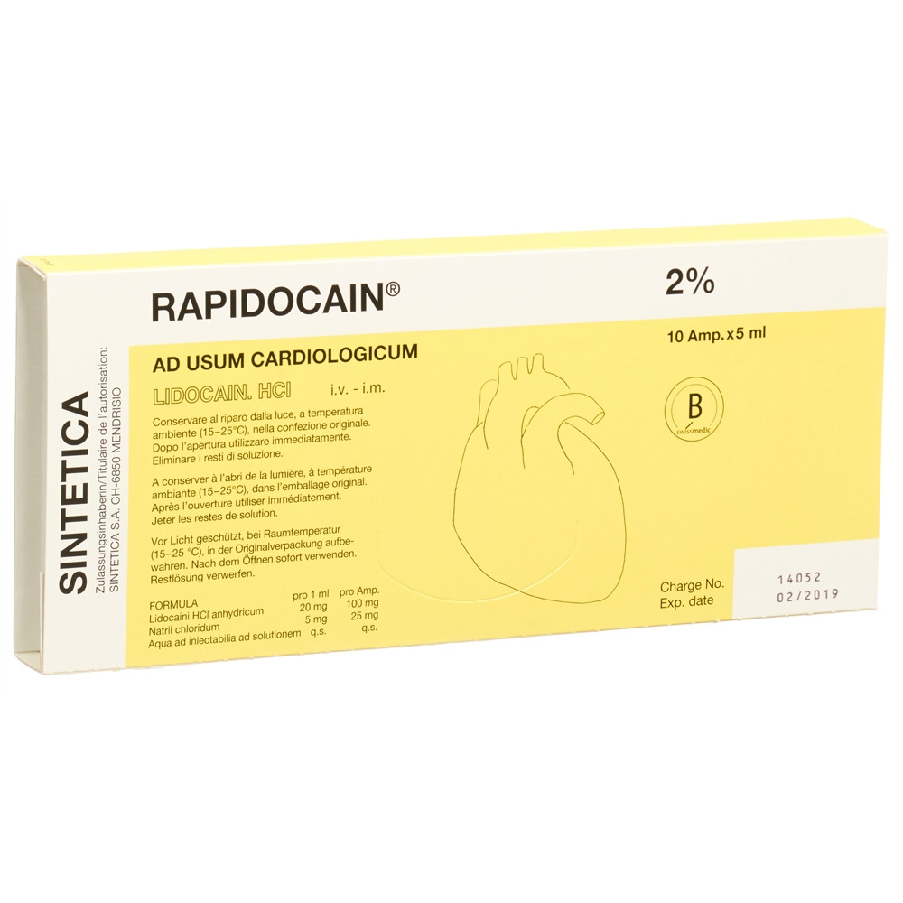 RAPIDOCAIN Cardio 2% 100 mg/5ml, image principale