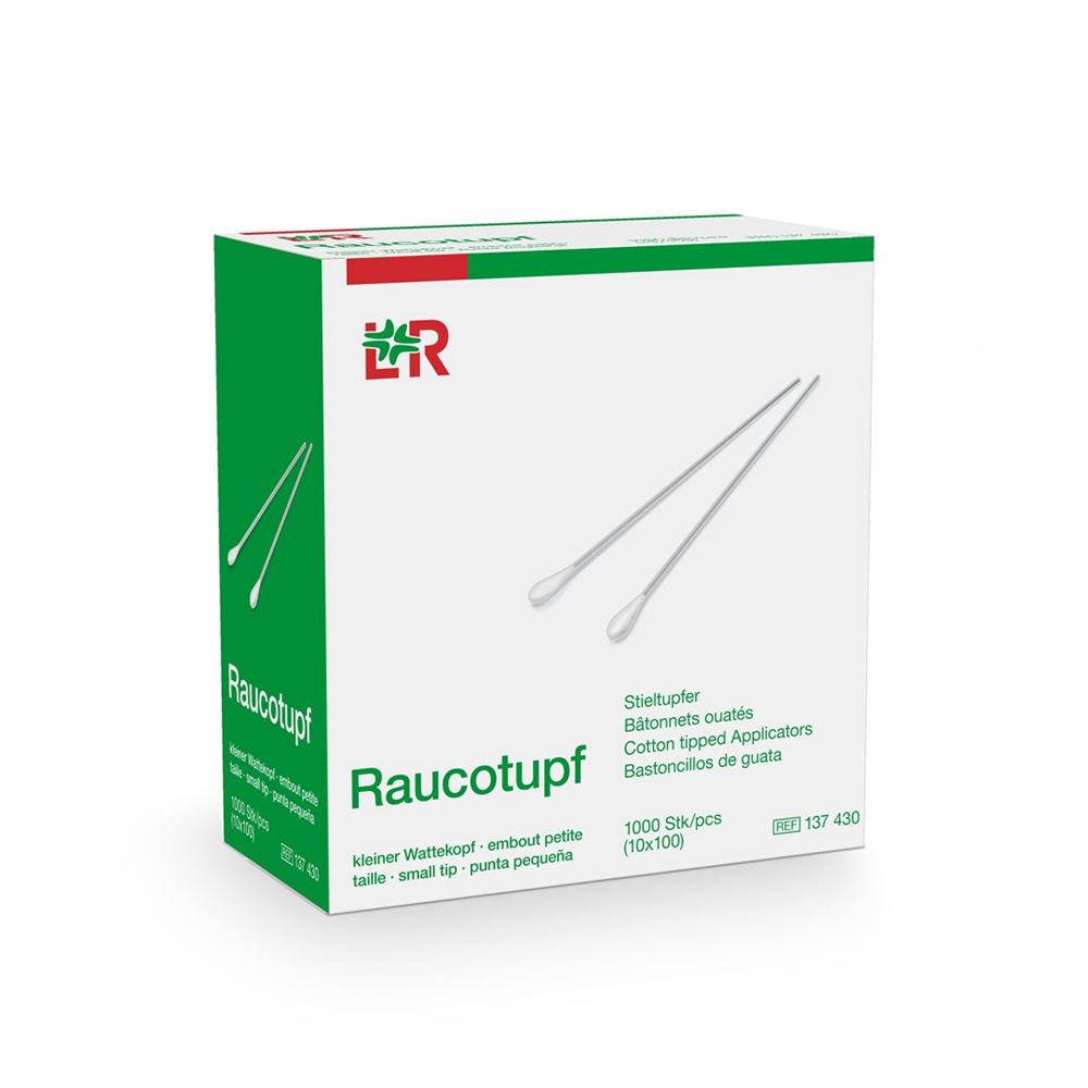 RAUCOTUPF Wattestäbchen Holz