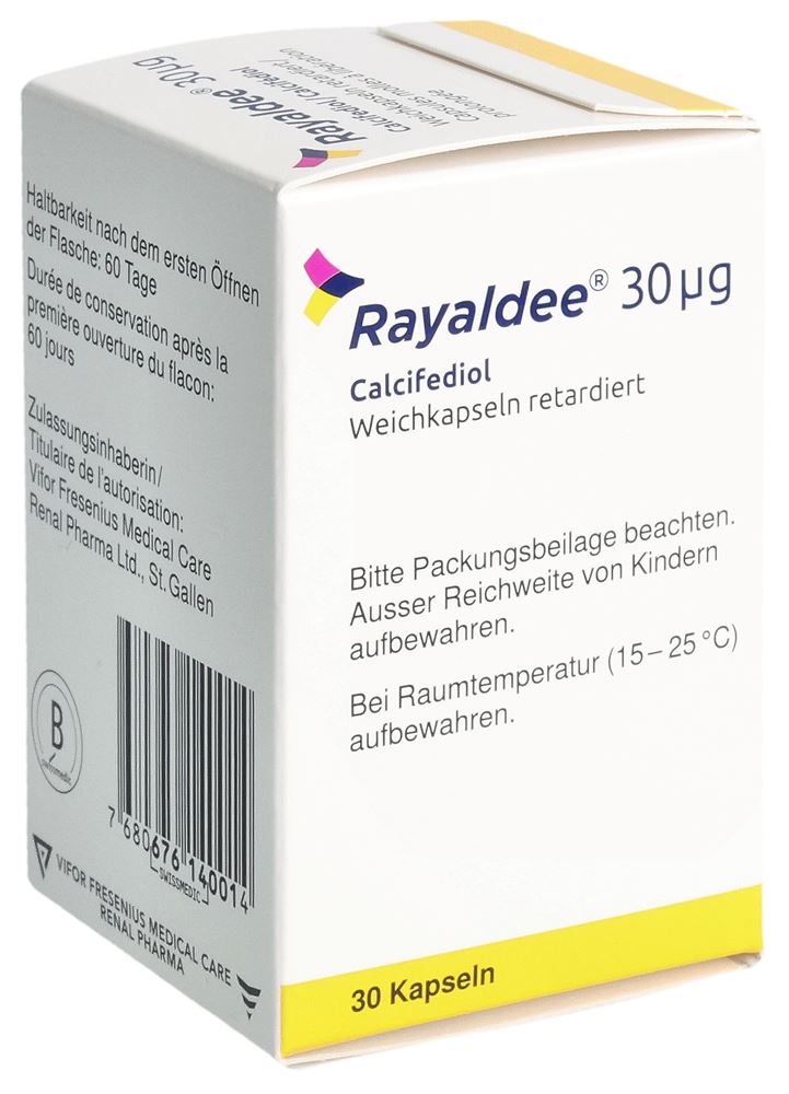 RAYALDEE Weichkaps 30 mcg Ds 30 Stk, Hauptbild RAYALDEE Weichkaps 30 mcg Ds 30 Stk, Hauptbild