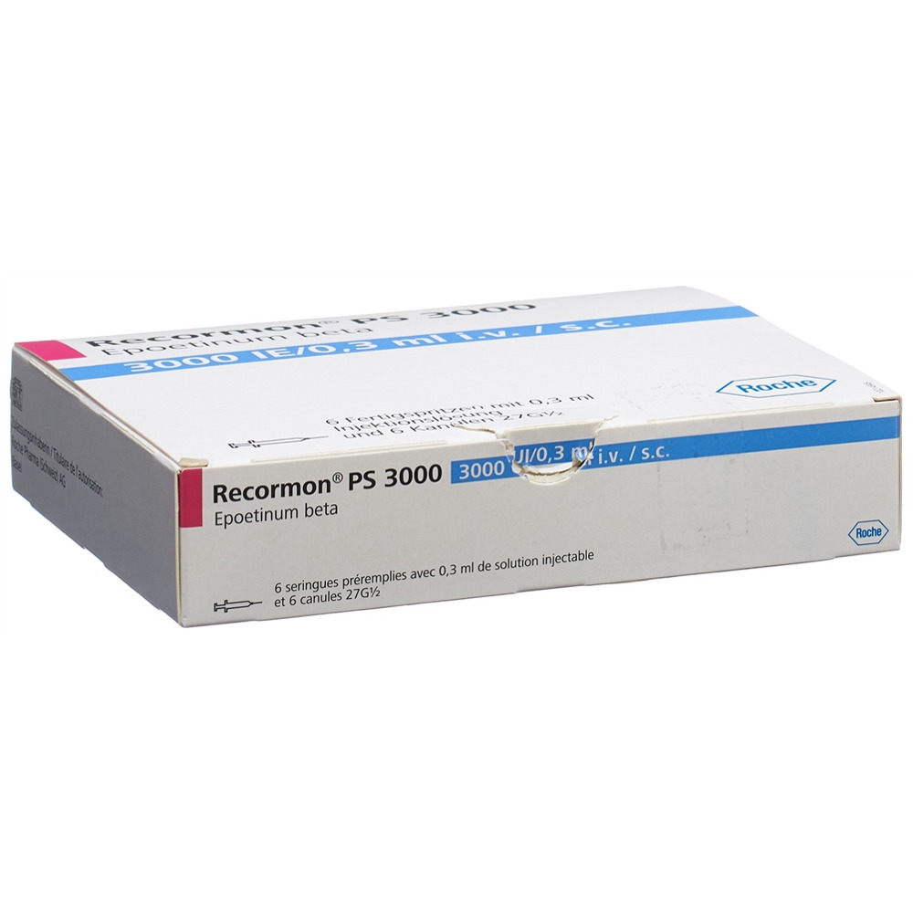 RECORMON PS sol inj 3000 IE/0.3ml avec système de sécurité de protecion ...