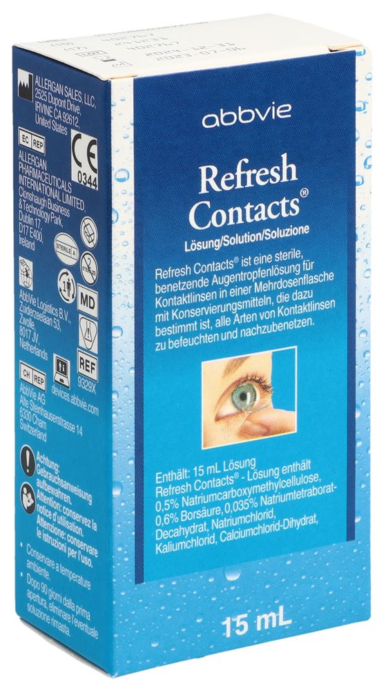 REFRESH Contacts solution d'humidification, image principale