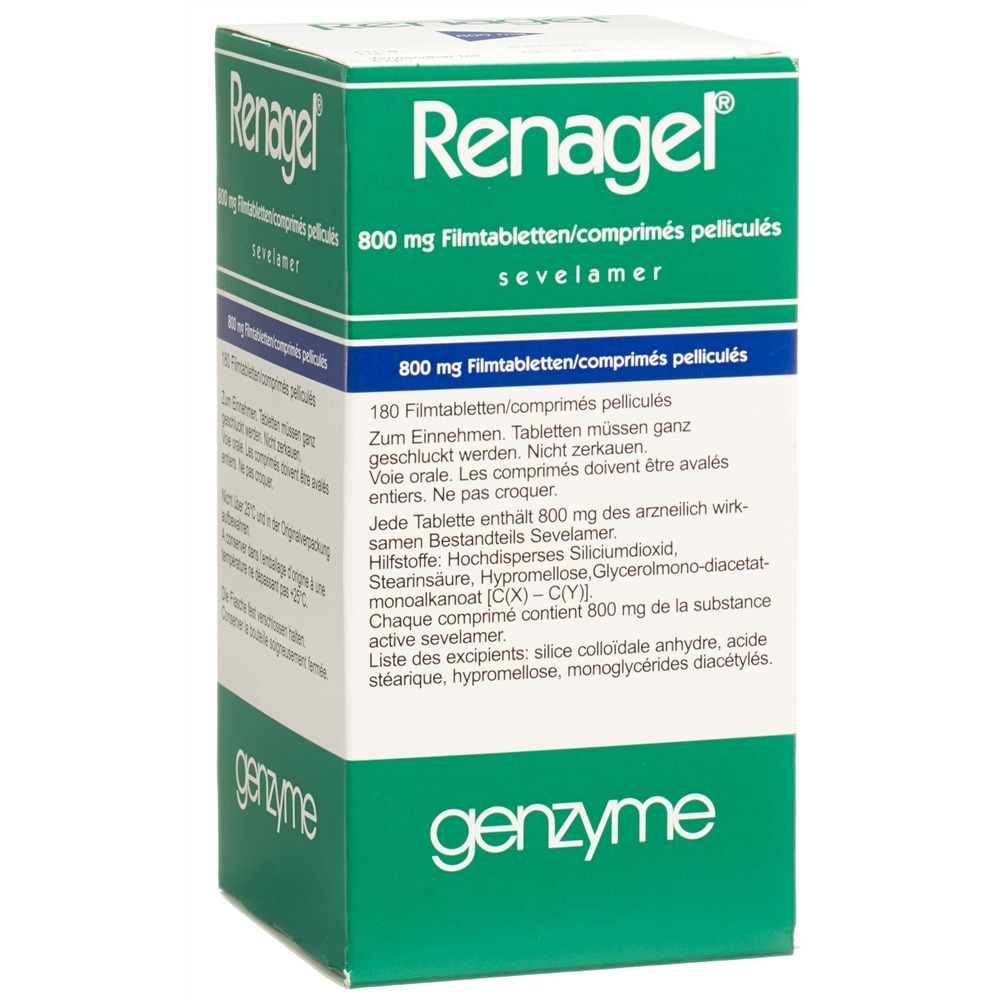 RENAGEL Filmtabl 800 mg Ds 180 Stk, Hauptbild