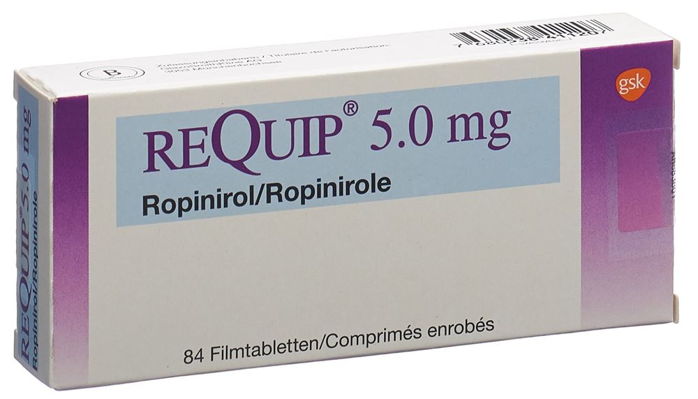REQUIP Filmtabl 5 mg Blist 84 Stk, Hauptbild